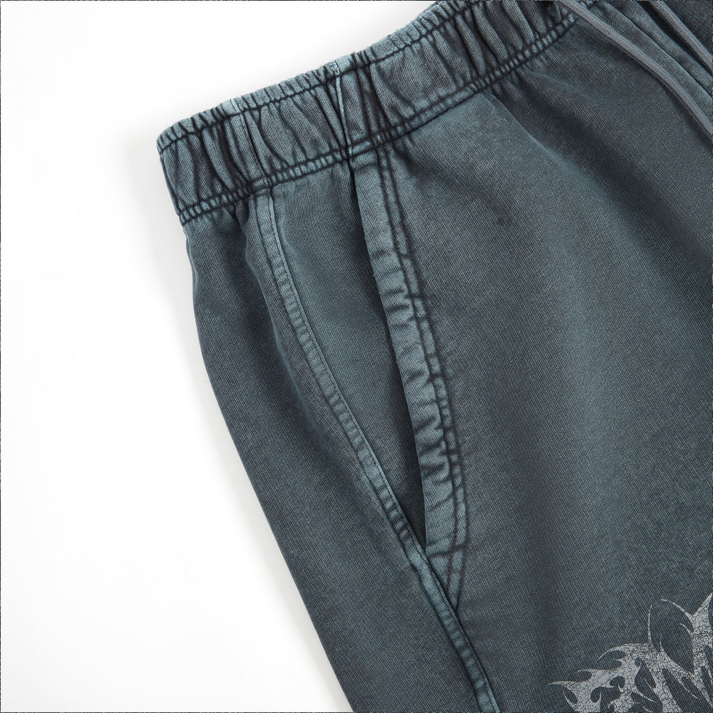 Dark Wraith Lounge Shorts - Washed Black