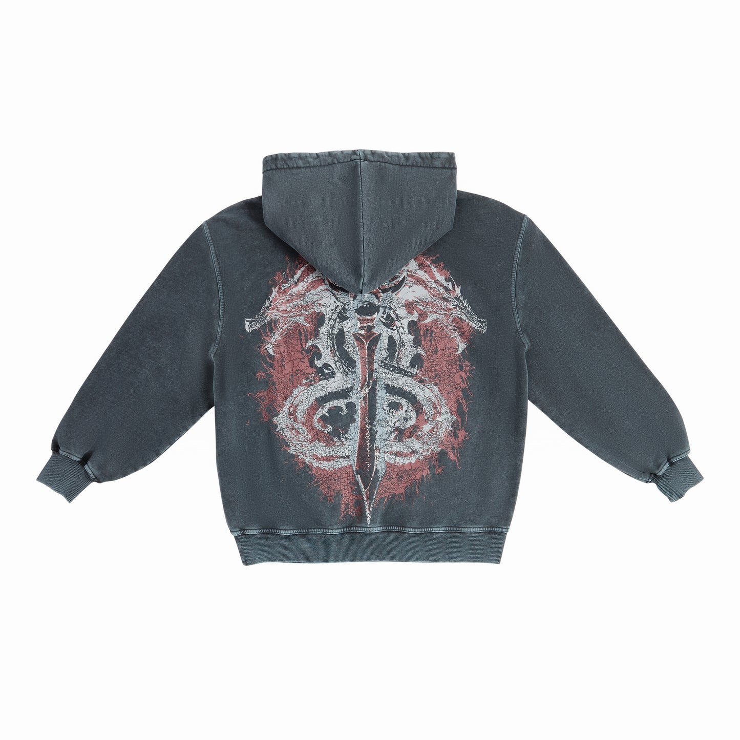 Dragonbind Hoodie - Washed Black