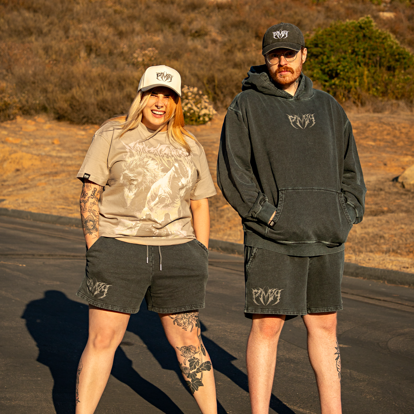 Limited: Dragon Duel Oversized Tee - Taupe