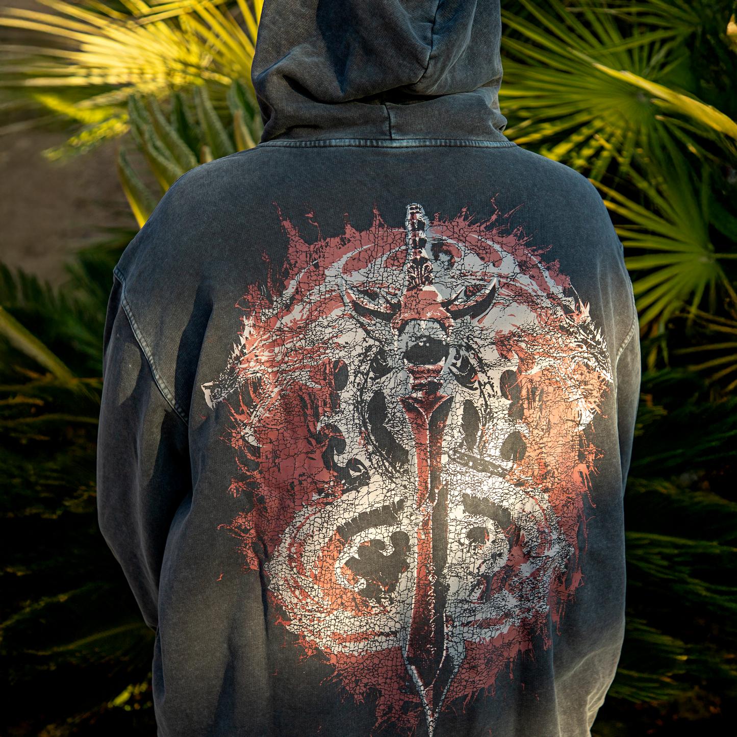 Dragonbind Hoodie - Washed Black