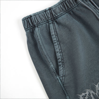 Dark Wraith Lounge Shorts - Washed Black