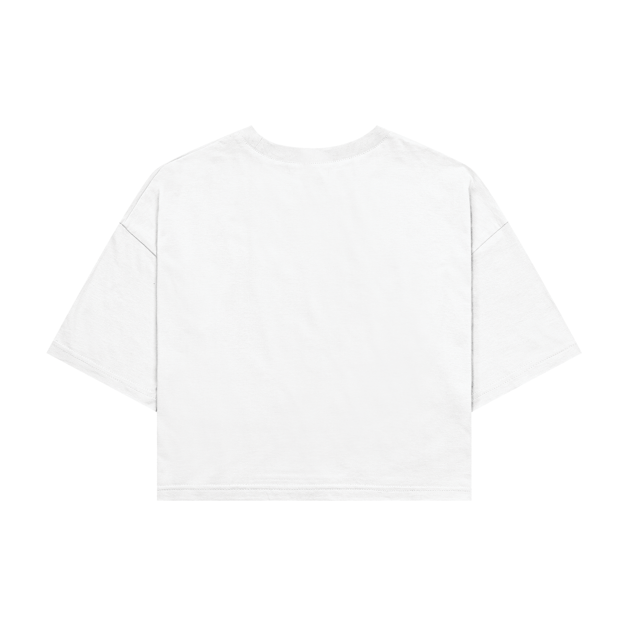 DIY Boxy Crop Tee - WHITE