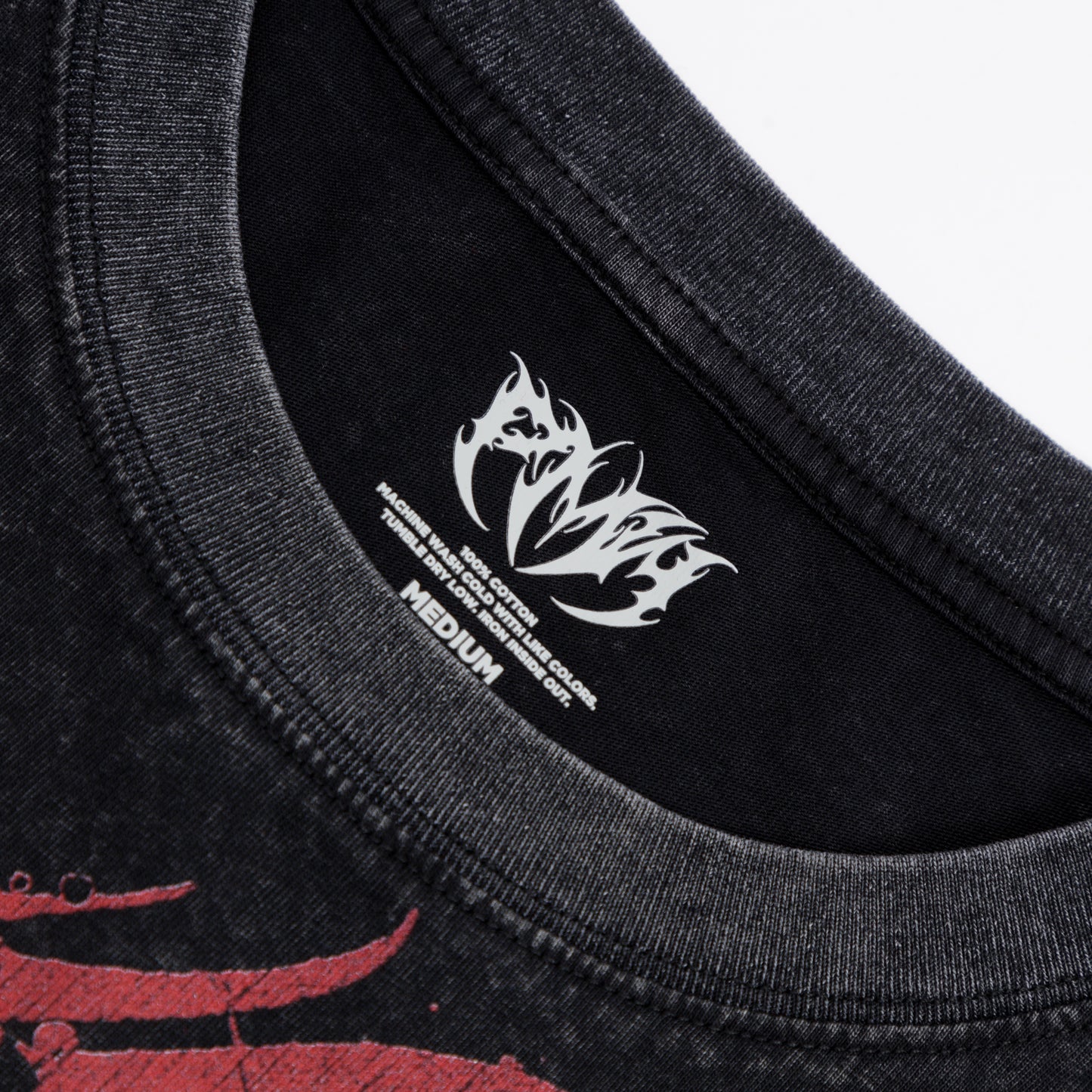 Dragon Duel Oversized Tee - Washed Black