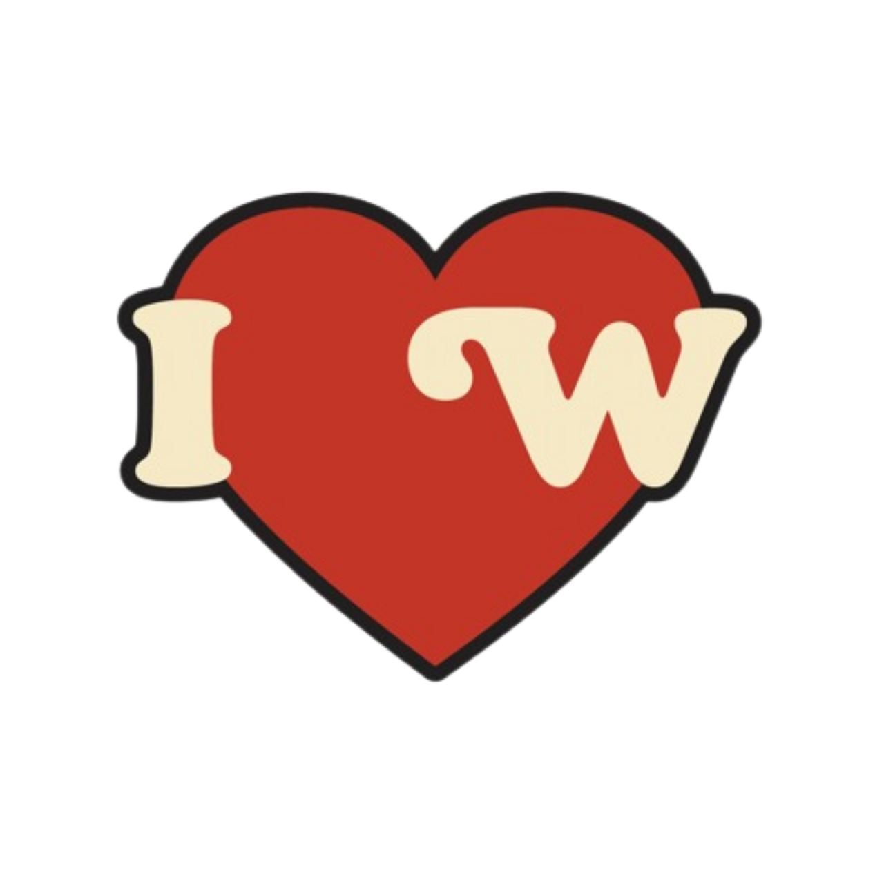 I Heart Wubby Sticker GWP