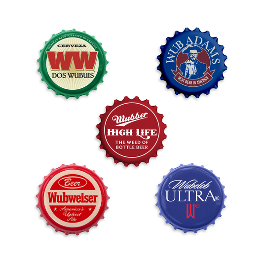 Bottle Cap Pin Set - 5 Pack