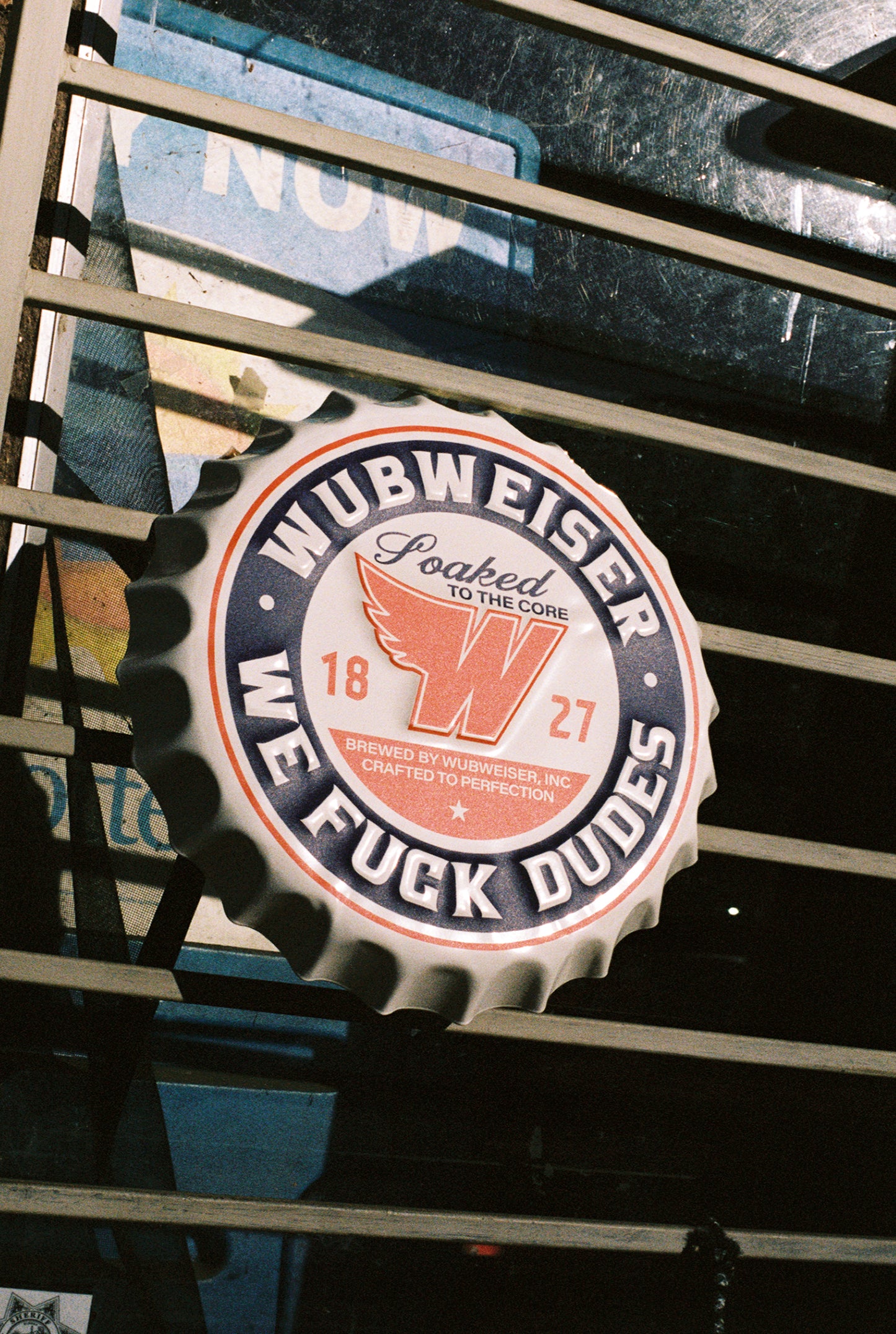 Retro Bottle Cap Sign