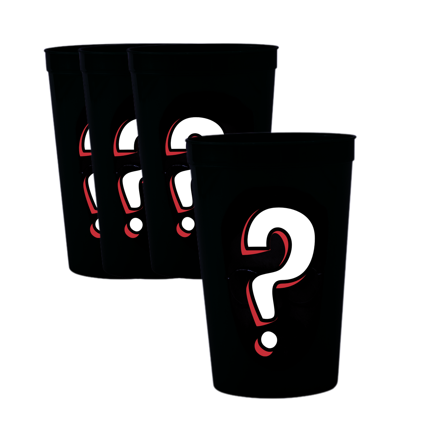 Mystery Beer Cup Set – 4-Pack Plastic Tumblers