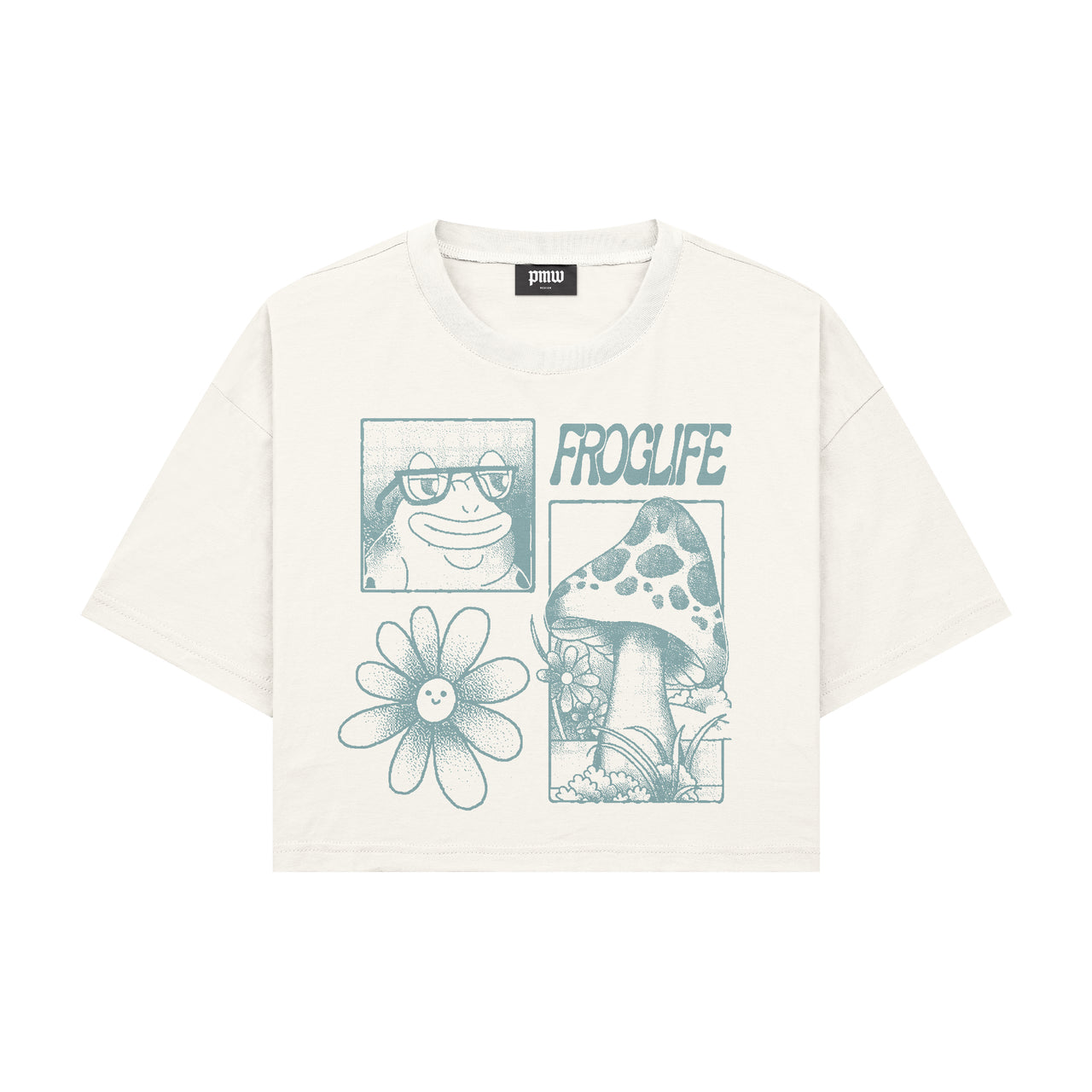 Frog Life Boxy Crop Tee